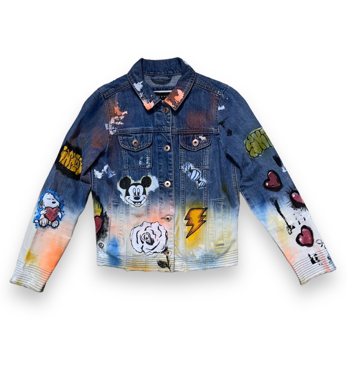 woman jeans jacket dreaming